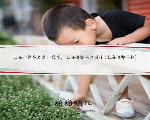 上海卵巢早衰借卵代生，上海供卵代怀孩子(上海供卵代怀)